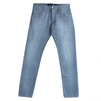 Pre Owned Dolce And Gabbana Light Blue Straight Fit Jeans S