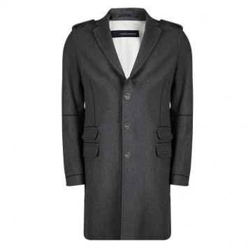 Pre Owned Dsquared2 Grey Wool Overcoat XL