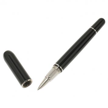 Pre Owned Dunhill Black Resin Sidecar Ballpoint Pen
