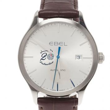 Pre Owned Ebel Silver Stainless Steel 100 Classic Men's Wristwatch 40MM