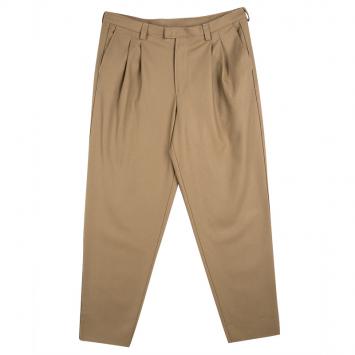 مملوكة مسبقًا Emporio Armani Beige Felt Pleated Trousers XXL