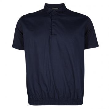 مملوكة مسبقًا Emporio Armani Navy Blue Cotton Elasticized Bottom Detail Polo T-Shirt XL