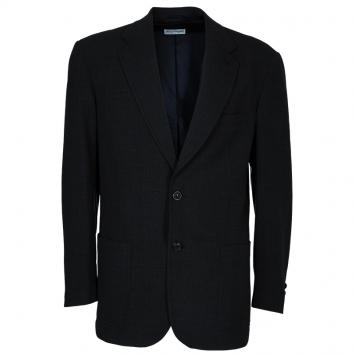 Pre Owned Emporio Armani Men's Grey Wool Blazer L