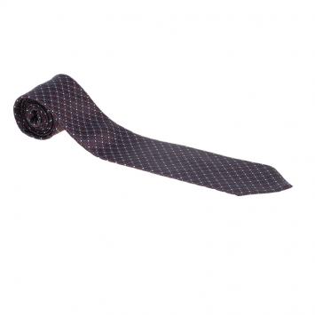 Pre Owned Ermenegildo Zegna Brown Pattern Silk Tie