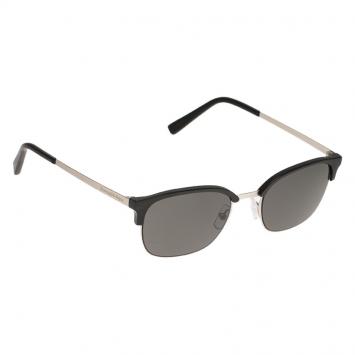Pre Owned Ermenegildo Zegna Black EZ0047 Half Rimmed Oval Sunglasses