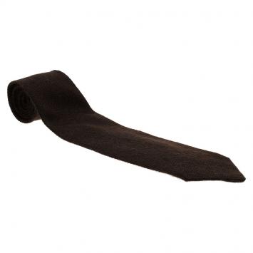 Pre Owned Ermenegildo Zegna Brown Mohair and Silk Blend Tie
