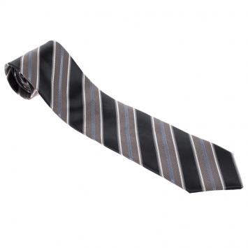 Pre Owned Ermenegildo Zegna  Multicolor Striped Woven Silk Traditional Tie