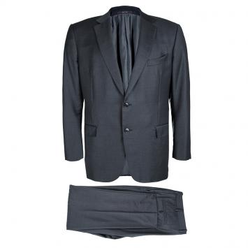 Pre Owned Ermenegildo Zegna Grey Trofeo Regular Fit  Suit XXXL