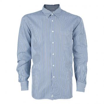 Pre Owned Ermenegildo Zegna Men's Pinstripe Monochrome Shirt 3XL