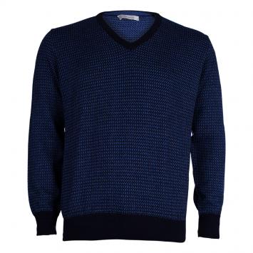 Pre Owned Ermenegildo Zegna Men's Navy Blue Sweater L