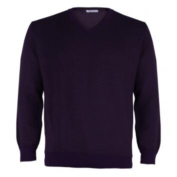 Pre Owned Ermenegildo Zegna Men's Purple Sweater L