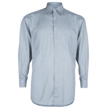 Pre Owned Ermenegildo Zegna Grey Dotted Shirt L