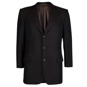 Pre Owned Ermenegildo Zegna Brown Blazer L