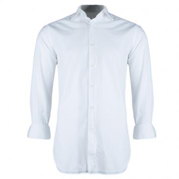 Pre Owned Ermenegildo Zegna White Long Sleeve Buttondown Cotton Shirt S