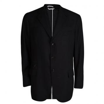 Pre Owned Ermenegildo Zegna Black Cool Effect Blazer XXL