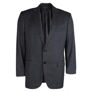 Pre Owned Ermenegildo Zegna Grey Wool Regular Fit Mila Blazer XL