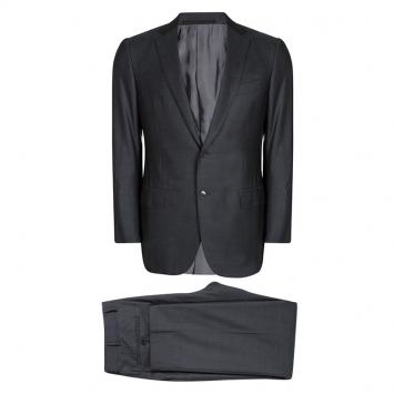 Pre Owned Ermenegildo Zegna Cool Effect Grey Wool Regular Fit Mila Suit L