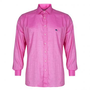 Pre Owned Etro Men's Pink Cotton Shirt L