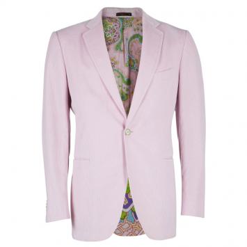 Pre Owned Etro Men's Pastel Pink Corduroy Blazer XXL