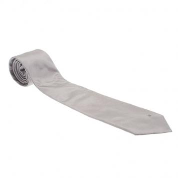Pre Owned Fendi Grey Silk Tie