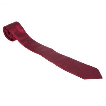 Pre Owned Giorgio Armani Red Logo Silk Tie 