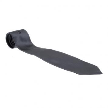 مملوكة مسبقًا Giorgio Armani Grey Logo Silk Tie