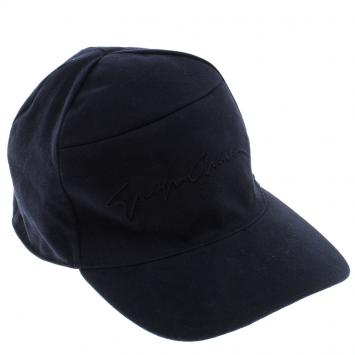 Pre Owned Giorgio Armani Navy Blue Logo Embroidered Baseball Cap XXL ( Size 60 )