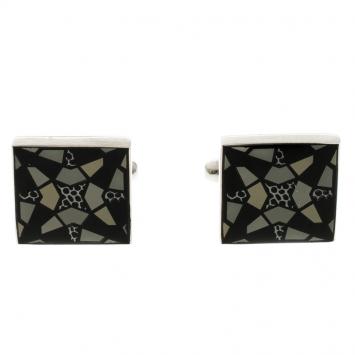 Pre Owned Givenchy Grey Enamel Cufflinks