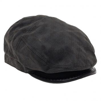 Pre Owned Gucci Black Guccissima Cap Size S