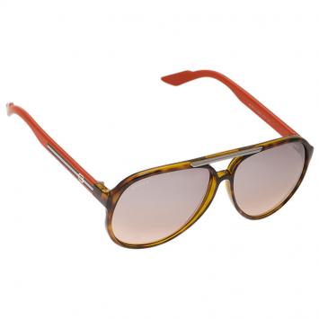 Pre Owned Gucci Tortoise Frame GG1627 Aviators