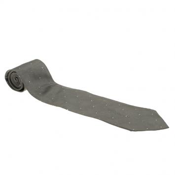 Pre Owned Gucci Grey Silk Tie 