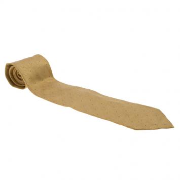 Pre Owned Gucci Yellow Guccissima Polka Dot Silk Tie