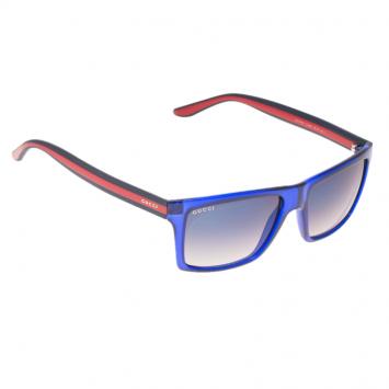 Pre Owned Gucci Blue GG1013 Detailed Wayfarers