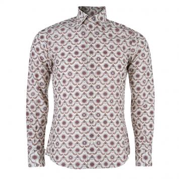 Pre Owned Gucci Men's Multi-printed Cotton Shirt M