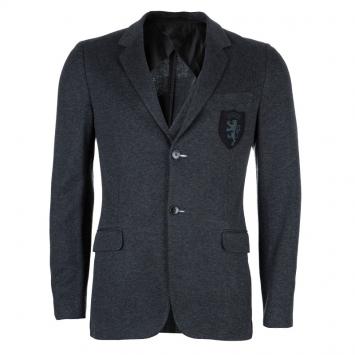 Pre Owned Gucci Men's Grey Crest Detail Blazer S