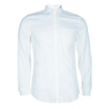 Pre Owned Gucci Men's White Slim Fit Shirt M