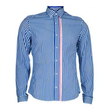 Pre Owned Gucci Men's Blue Striped Shirt M