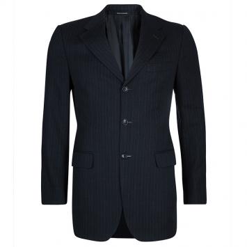 Pre Owned Gucci Men's Grey Striped Blazer M