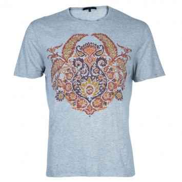 Pre Owned Gucci Men's Grey Printed T-Shirt XL