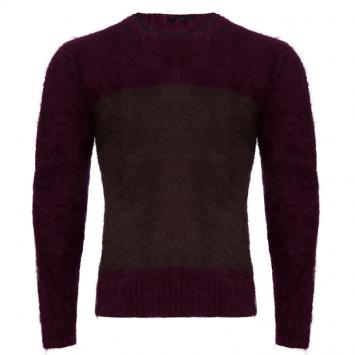 Pre Owned Gucci Men's Colorblock Angora Sweater M