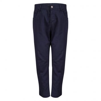 Pre Owned Gucci Navy Blue Cotton Regular Fit Pants L