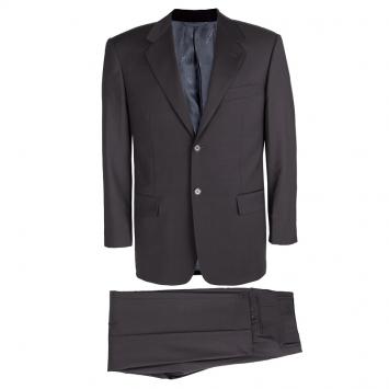Pre Owned Guy Laroche Grey Wool Luigi Sturzo Suit L