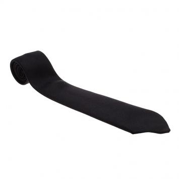Pre Owned Hermes Black Silk Tie