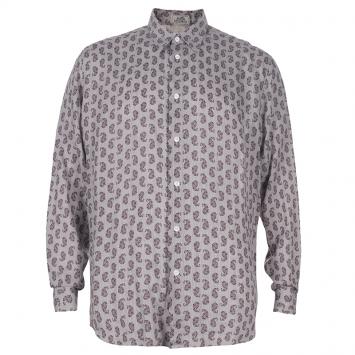 Pre Owned Hermes Men's Beige Printed Shirt L