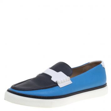 Pre Owned Hermes Multicolor Leather Loafers Size 43