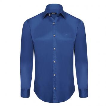 Pre Owned Boss by Hugo Boss Indigo Long Sleeve Shirt S