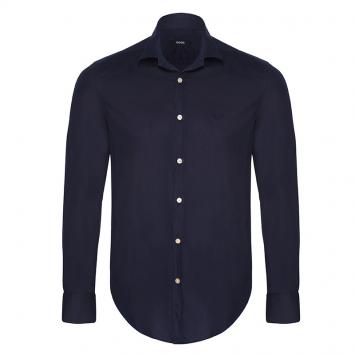 Pre Owned Boss by Hugo Boss Navy Blue Long Sleeve Shirt XXL