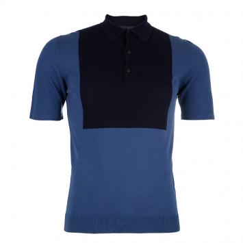 Pre Owned Lanvin Men's Blue Polo Shirt S