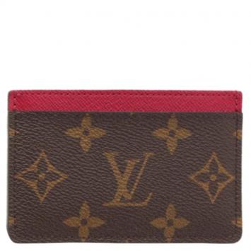 Pre Owned Louis Vuitton Monogram Canvas Card Case