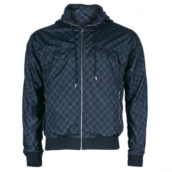 Pre Owned Louis Vuitton Men's Damier Graphite Nylon Jacket M